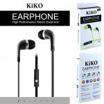 Wholesale KIKO 881 Stereo Earphone Headset with Mic (881 Black)